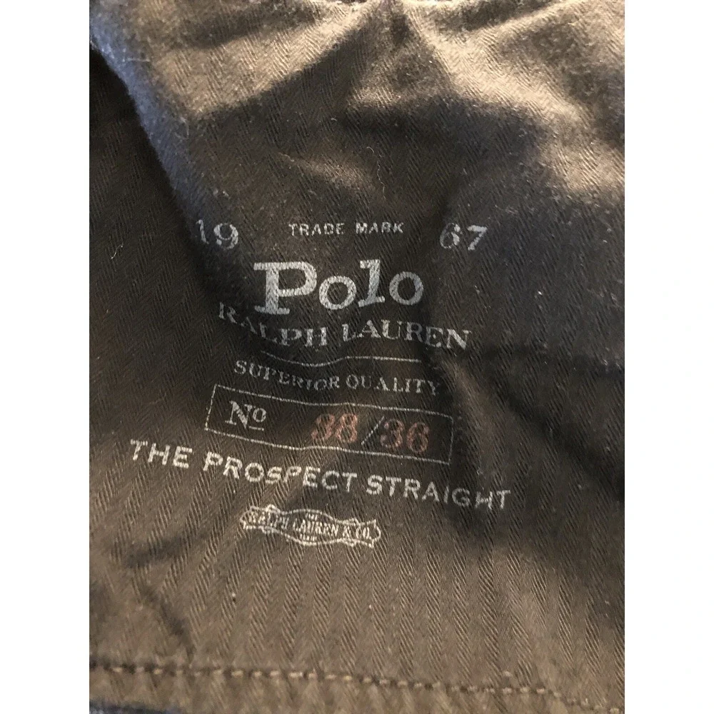 Polo Ralph Lauren Jeans Men 38x36 Blue Denim Prospect Straight Western Cowboy